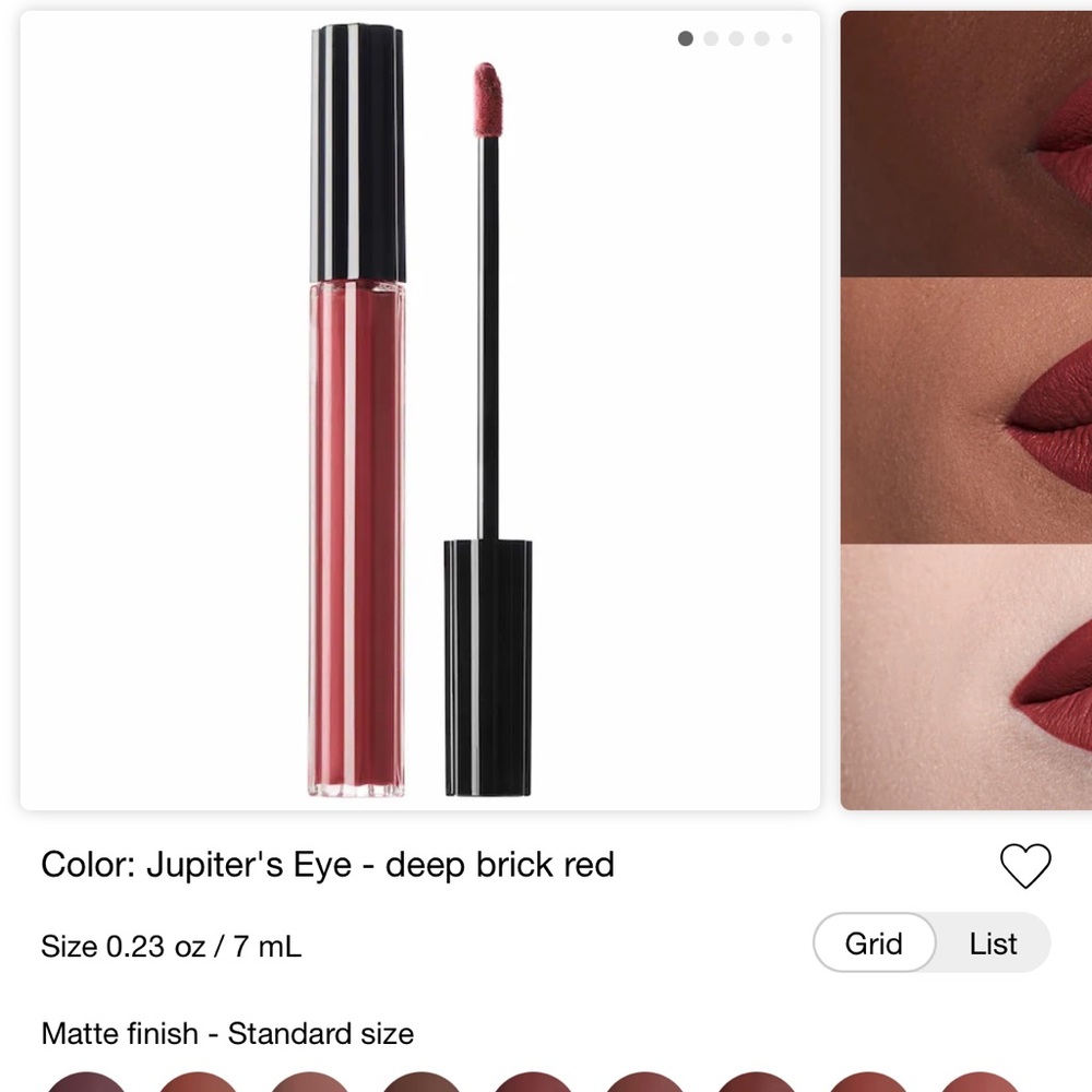 Kay Von D Jupiter's Eye Deep Brick Red Lipstick